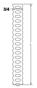 3/4" Deformed Bar Blueprint - Image